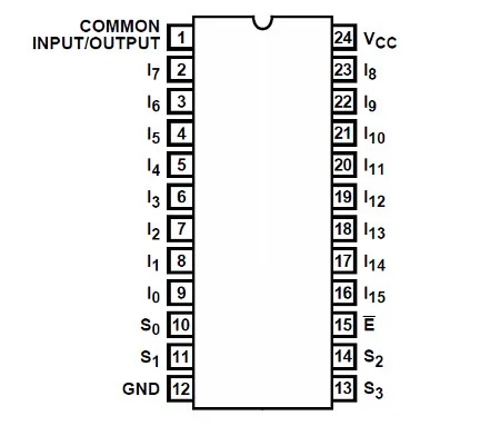 CD74HC4067 | 74HC4067 MUX/DEMUX 1X16 IC de la mejor calidad "SOP-24 o SSOP-24" - Imagen 3