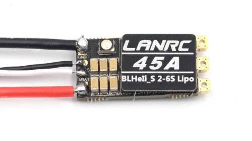 ESC dshot 600 LANRC 2-6s 45A con luz LED